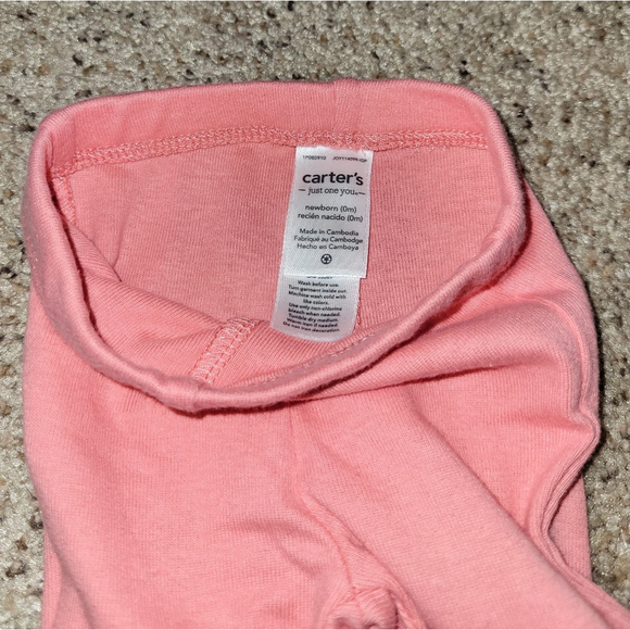Newborn Coral Sundress Pant Set by Cat & Jack, Carter's - Picture 5 of 7